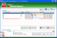 Remove PDF Copy Print Restrictions 1.0.1.2 screenshot. Click to enlarge!