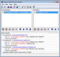 Replace Studio Business Edition 7.14 screenshot. Click to enlarge!