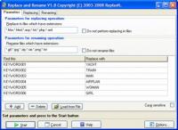Replace and Rename 1.9 screenshot. Click to enlarge!