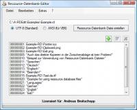 Ressource-Datenbank-Editor 2.4.2 screenshot. Click to enlarge!