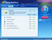 Rising Antivirus Free Edition 23.01.27.17 screenshot. Click to enlarge!
