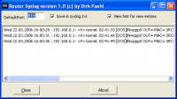 Router Syslog 1.5 screenshot. Click to enlarge!