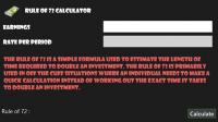 Rule of 72 Calculator 1.0.0.0 screenshot. Click to enlarge!