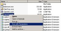 RunWithParameters 2.1.6 screenshot. Click to enlarge!