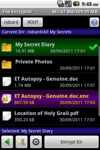S.S.E. File Encryptor 12R3E screenshot. Click to enlarge!