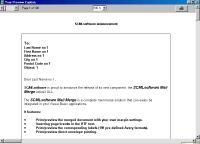 SCML MAIL MERGE PRINTER 2.00.0002 screenshot. Click to enlarge!