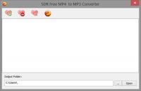 SDR Free MP4 to MP3 Converter 1.0 screenshot. Click to enlarge!