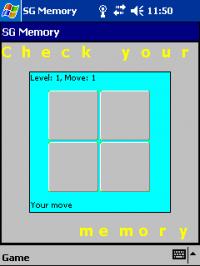 SG Memory for Pocket PC 1.0 screenshot. Click to enlarge!
