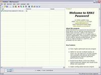 SHA-1 Password 1.0.292 screenshot. Click to enlarge!