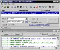 SMS Reception Center 1.95 screenshot. Click to enlarge!