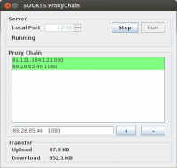 SOCKS5 ProxyChain 0.0.1 Beta screenshot. Click to enlarge!
