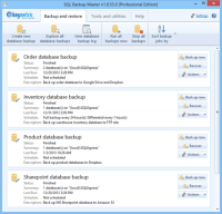 SQL Backup Master 3.2.206.0 screenshot. Click to enlarge!