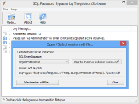 SQL Password Bypasser 2014-01-14 screenshot. Click to enlarge!