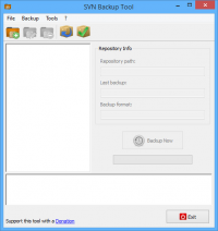 SVN Backup Tool 1.2 screenshot. Click to enlarge!