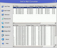 SWF to MP3 Converter for to mp4 4.39 screenshot. Click to enlarge!