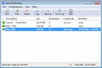 Safe Data Backup 4.2 screenshot. Click to enlarge!