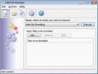 Safe File Shredder 1.1.9.6 screenshot. Click to enlarge!