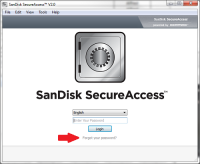 SanDisk SecureAccess 2.0 5.4.7W screenshot. Click to enlarge!
