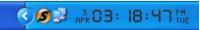 Sarbyx TrayClock 1.1 screenshot. Click to enlarge!