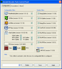 Satsuki Decoder Pack 5.3.0.0 screenshot. Click to enlarge!