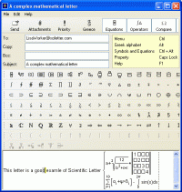 Scientific Letter 1.90.00 screenshot. Click to enlarge!
