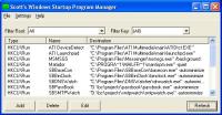Scotts Windows Startup Program Manager 1.1 screenshot. Click to enlarge!