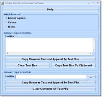 Scrape Text From Browser Software 7.0 screenshot. Click to enlarge!