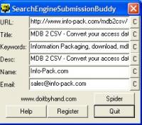 Search Engine Submission Buddy 1.01 screenshot. Click to enlarge!