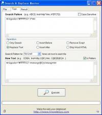 Search & Replace Master 1.2 screenshot. Click to enlarge!