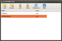 SecretFolder 4.7 screenshot. Click to enlarge!