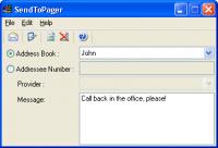 SendToPager FREE 1.1 screenshot. Click to enlarge!