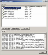 Serial Port Monitoring Control 2.14.00.3249 screenshot. Click to enlarge!