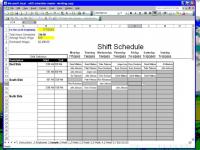 Shift Scheduler for Excel 1.21 screenshot. Click to enlarge!