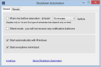 Shutdown Automaton 1.3.3 screenshot. Click to enlarge!