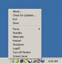 ShutdownTray 1.3.2 screenshot. Click to enlarge!