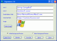 Signatures 2.0 screenshot. Click to enlarge!