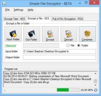 Simple File Encryptor 1.4.0.1 screenshot. Click to enlarge!
