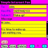 Simple Internet Fax for PPC 3.3 screenshot. Click to enlarge!