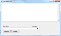 Simple Renamer 1.0.0.0 screenshot. Click to enlarge!