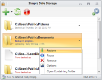 Simple Safe Storage 1.7 screenshot. Click to enlarge!