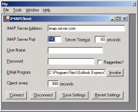 Simple System Tray IMAP Client 1.0 screenshot. Click to enlarge!