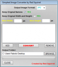 Simplest Image Converter 1.1 screenshot. Click to enlarge!