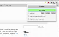 Site Reminder 0.3 screenshot. Click to enlarge!
