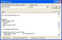 SkWHOIS ActiveX Control 4.0.0.5 screenshot. Click to enlarge!
