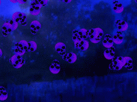 Skull Shower Halloween Wallpaper 2.0 screenshot. Click to enlarge!
