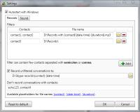 Skype Auto Recorder 1.3.8 screenshot. Click to enlarge!