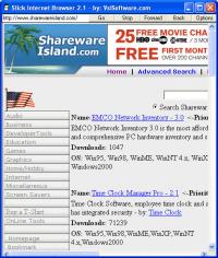 Slick Browser 2.1 screenshot. Click to enlarge!