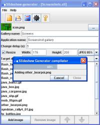 Slideshow Generator for Windows 1.00 screenshot. Click to enlarge!