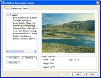 Slideshow Screensaver Maker 1.2.1 screenshot. Click to enlarge!