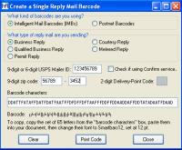 Smart Barcoder Postal Barcode Software (Mac) 3.5.1 screenshot. Click to enlarge!